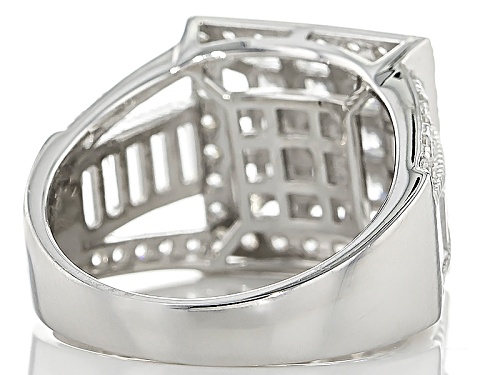 Bella Luce ® 3.80ctw Rhodium Over Sterling Silver Ring (2.42ctw Dew) - Size 5
