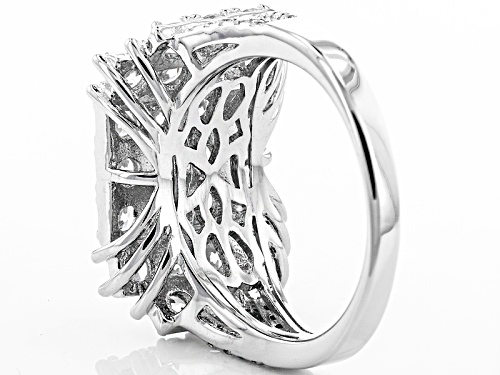 Bella Luce ® 3.90ctw Rhodium Over Sterling Silver Ring (2.18ctw Dew) - Size 5