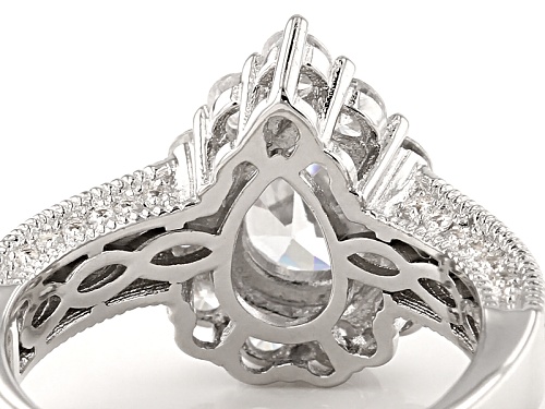 Bella Luce ® 5.06ctw Rhodium Over Sterling Silver Ring (2.98ctw Dew) - Size 11