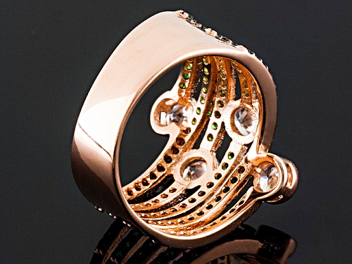 Bella Luce ® 2.49ctw Emerald And White Diamond Simulants Eterno ™ Rose Ring - Size 7