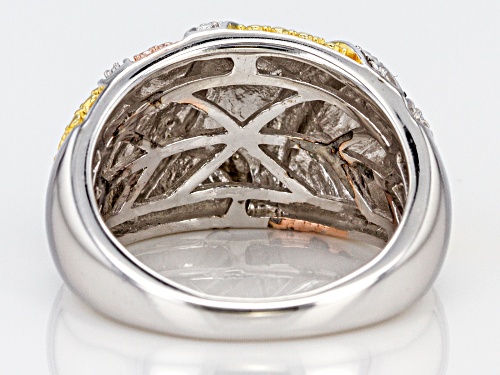 Emulous™ Diamond Accent Round Diamond Rhodium Over Brass Ring - Size 5