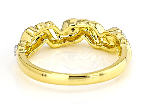 Emulous™ Round White Diamond Accent 14k Yellow Gold Over Bronze Band Ring - Size 8