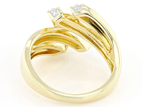 Emulous™ Round White Diamond Accent 14k Yellow Gold Over Brass Ring - Size 10