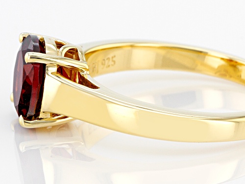 2.15ct Round Vermelho Garnet™ 18k Yellow Gold Over Sterling Silver January Birthstone Ring - Size 6