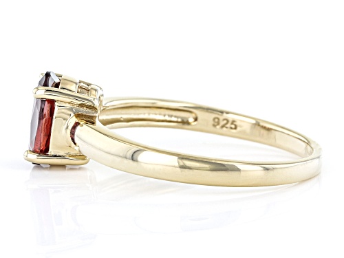 1.10ct Oval Vermelho Garnet™ 18k Yellow Gold Over Sterling Silver January Birthstone Ring - Size 8
