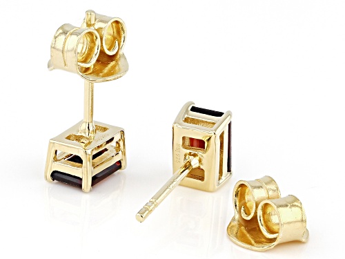 1.19ctw Vermelho Garnet™ 18k Yellow Gold Over Sterling Silver January Birthstone Earrings