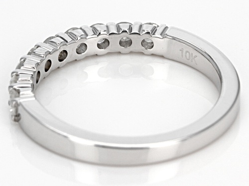 .50ctw Round White Diamond 10k White Gold Ring - Size 5