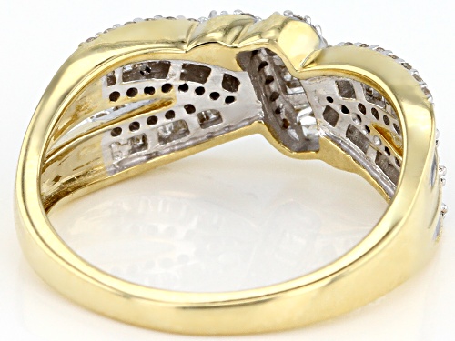 0.50ctw Round Diamond 10K Yellow Gold Ring - Size 6