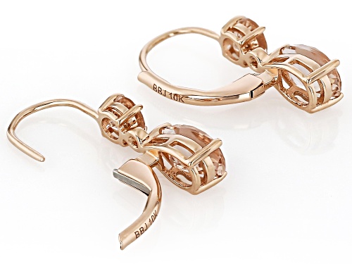 1.76ctw Cor-De-Rosa™ Morganite 10k Rose Gold Earrings