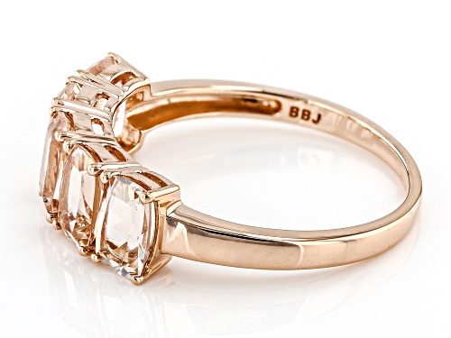 2.04ctw Morganite 10k Rose Gold Ring - Size 8
