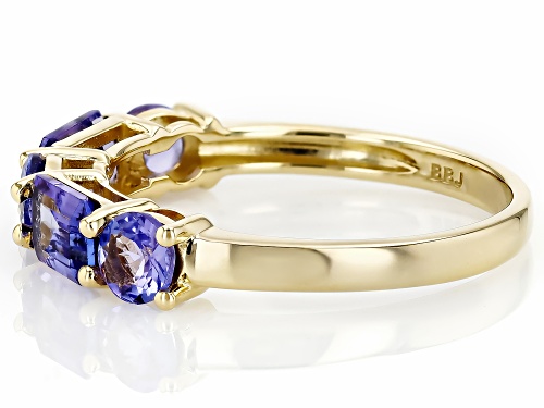 1.66ctw Tanzanite 10k Yellow Gold Ring - Size 8