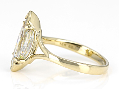 3.52ct Strontium Titanate 10k Yellow Gold Ring - Size 6