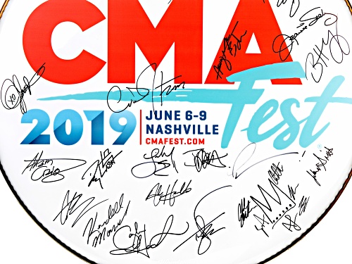 Back The Beat: 2019 CMA Fest Autographed Drumhead