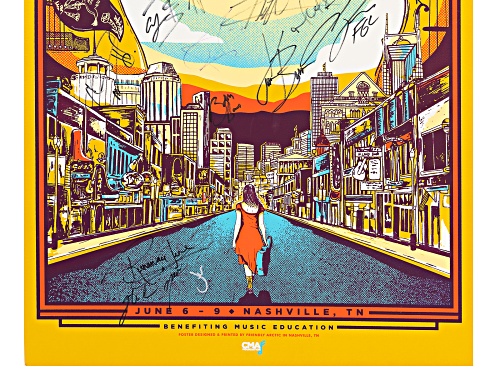Back The Beat: 2019 CMA Fest Autographed Poster From Nissan Stadium