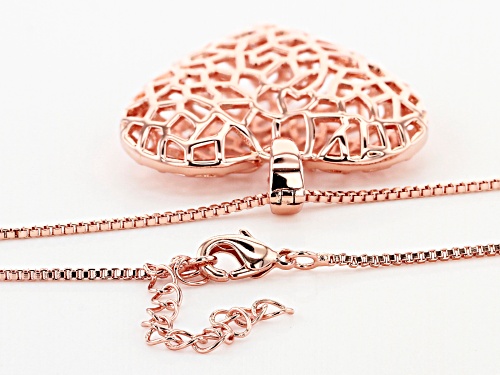Timna Jewelry Collection™ Copper Filigree Heart Enhancer With Chain