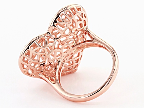 Timna Jewelry Collection™  Copper Filigree Heart Ring - Size 7