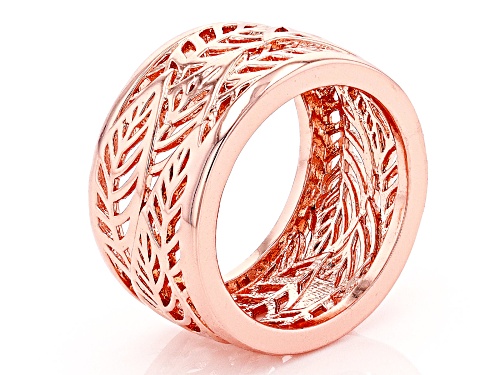 Timna Jewelry Collection™  Copper Leaf Band Ring - Size 8