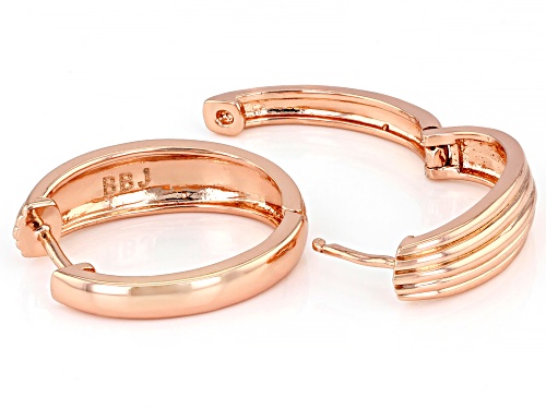 Timna Jewelry Collection™ Copper Textured Huggie Earrings