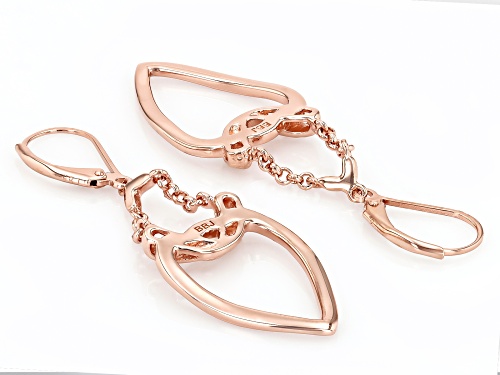 Timna Jewelry Collection™ Textured Copper Heart Dangle Earrings