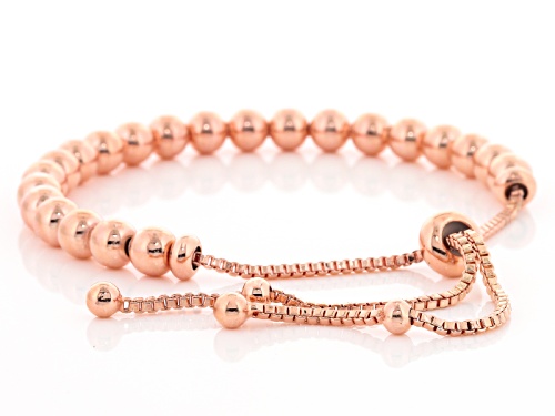 Timna Jewelry Collection™ 6mm Copper Bead Sliding Adjustable Bracelet