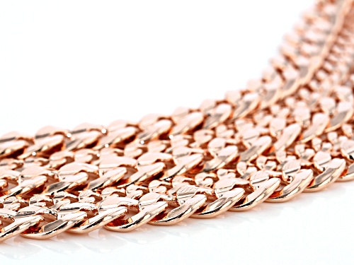 Timna Jewelry Collection™  Copper Multi-Link Five-Row Bracelet - Size 8