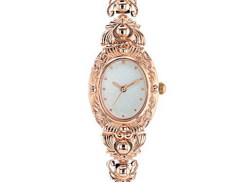 Timna Jewelry Collection™ Copper Mother Of Pearl Dial Ladies Watch