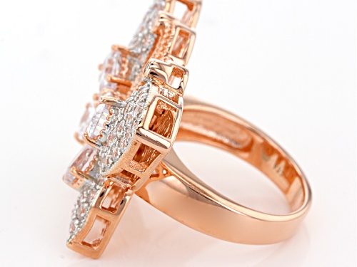 Charles Winston For Bella Luce ® 7.71ctw 18k Rose Gold Over Sterling Silver Ring - Size 5