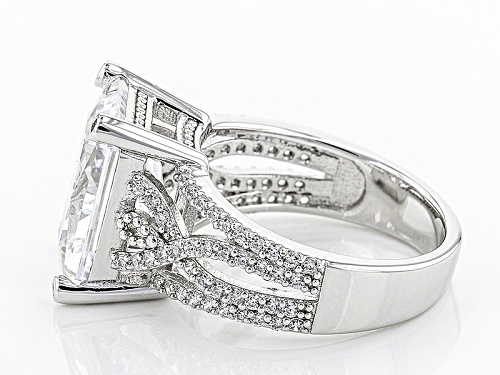 Charles Winston For Bella Luce ® 16.14ctw Rectangular Octagonal & Round Rhodium Over Silver Ring - Size 11