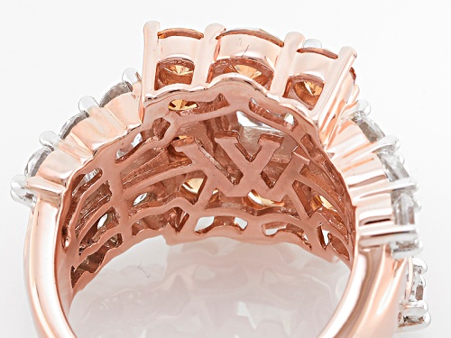 Charles Winston For Bella Luce ® 10.23ctw Champagne &  Diamond Simulants Eterno ™ Rose Ring - Size 8