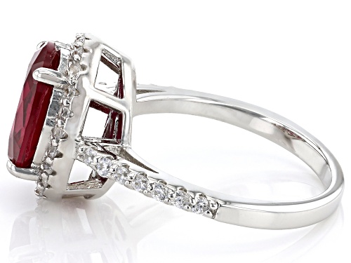 Charles Winston For Bella Luce ® Lab Created Ruby & Diamond Simulant Rhodium Over Silver Ring - Size 11