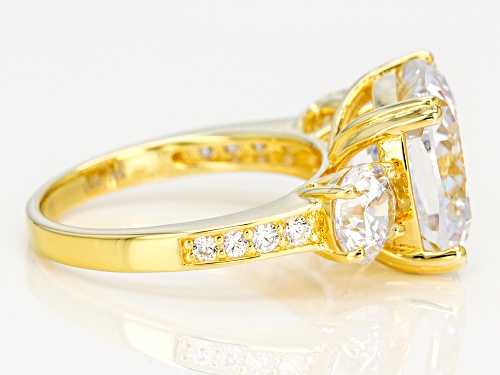 Charles Winston For Bella Luce® 14.87ctw Scintillant Cut® Diamond Simulant Eterno™ Yellow Ring - Size 9