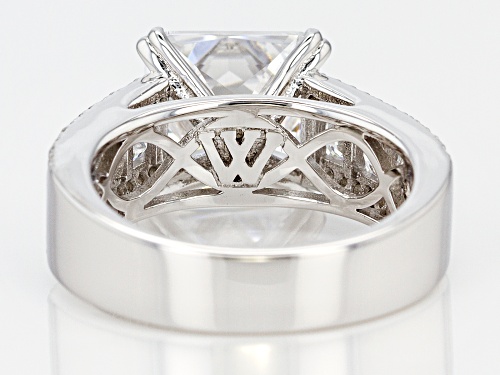 Charles Winston for Bella Luce® 10.55CTW Scintillant Cut® Diamond Simulant Rhodium Over Silver Ring - Size 10