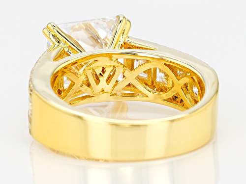 Charles Winston for Bella Luce ® Scintillant Cut ® White Diamond Simulant Rhodium Over Silver Ring - Size 11