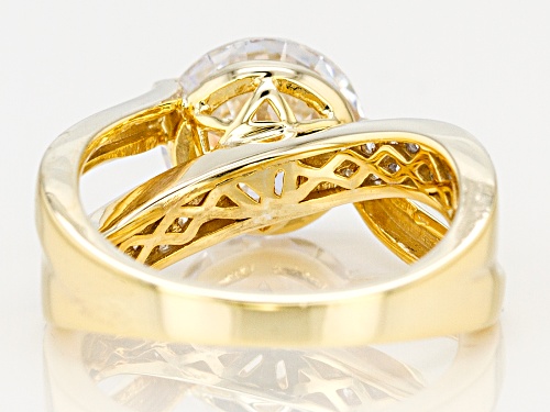 Charles Winston for Bella Luce ® 6.77CTW White Diamond Simulant Eterno ™ Yellow Ring - Size 7