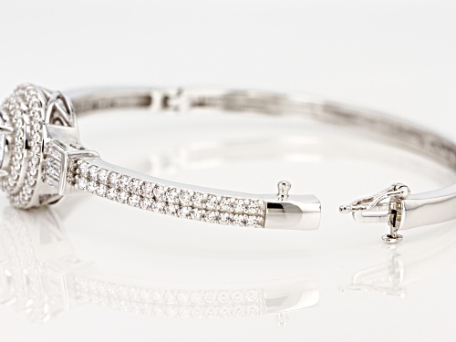 Charles Winston for Bella Luce ® 11.06CTW White Diamond Simulant Rhodium Over Silver Bracelet - Size 7.5