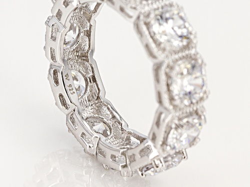 Charles Winston For Bella Luce ® 8.69CTW White Diamond Simulant Rhodium Over Silver Ring - Size 11