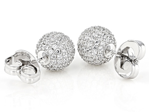 Charles Winston for Bella Luce ® 5.64ctw Rhodium Over Sterling Silver Earrings (3.60ctw DEW)