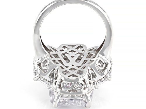 Charles Winston for Bella Luce ® 33.62ctw Rhodium Over Sterling Silver Ring (16.82ctw DEW) - Size 6