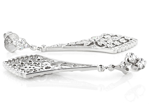 Charles Winston for Bella Luce ® 5.01ctw Rhodium Over Sterling Silver Earrings (3.17ctw DEW)