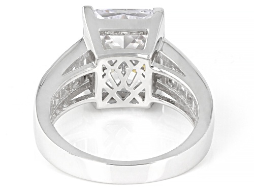 Charles Winston For Bella Luce ® 11.34ctw Scintillant Cut Rhodium Over Sterling Silver Ring - Size 10