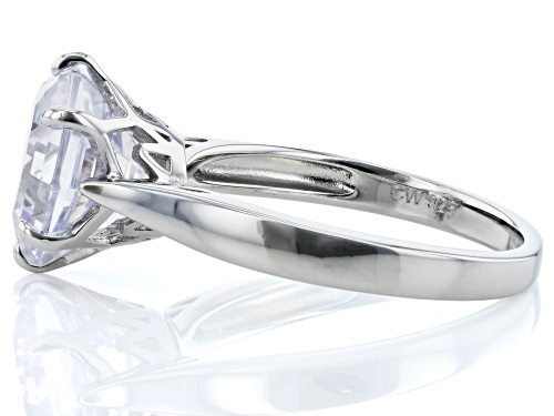 Charles Winston for Bella Luce® 6.20ctw Scintillant Web Cut® Rhodium Over Silver Ring - Size 11