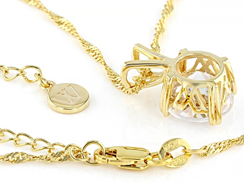 Charles Winston For Bella Luce® 6.30ctw Scintillant Cut ®Eterno™ Yellow Pendant W/Chain