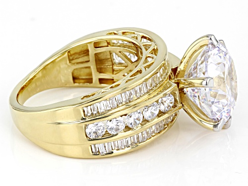 Charles Winston For Bella Luce® 10.70ctw Love Cut™ Eterno™ Yellow 9th Anniversary Ring - Size 10