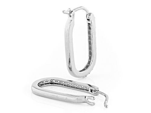 Charles Winston For Bella Luce® 0.54ctw Diamond Simulant Rhodium Over Silver Earrings(0.32ctw DEW)