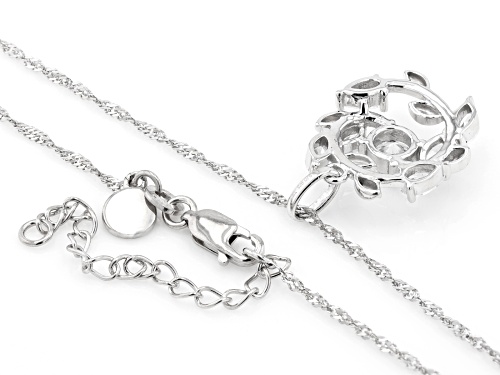 Charles Winston For Bella Luce® 2.55ctw Diamond Simulant Rhodium Over Silver Pendant (1.54ctw DEW)
