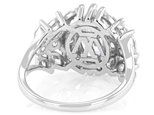 Charles Winston For Bella Luce® 4.80ctw White Diamond Simulant Rhodium Over Sterling Silver Ring - Size 12