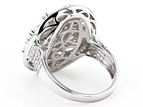 Bella Luce ® 5.21ctw Rhodium Over Sterling Silver Ring - Size 6