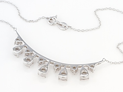 Bella Luce ® 3.80ctw Rhodium Over Sterling Silver Necklace - Size 18