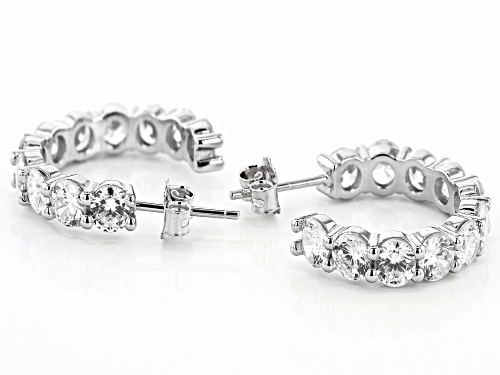 Bella Luce ® 9.32ctw Rhodium Over Sterling Silver Hoop Earrings And Bracelet Set