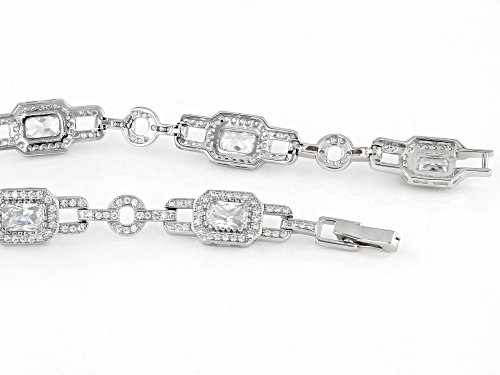 Bella Luce ® 9.30ctw Rhodium Over Sterling Silver Bracelet - Size 7
